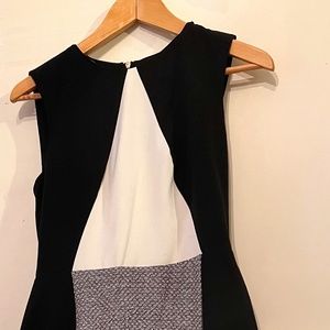 Calvin Klein Black & White Dress, Size 4